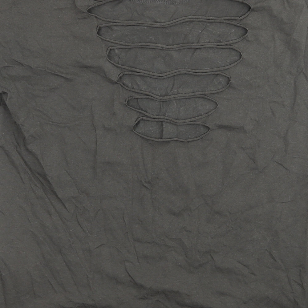 Atmosphere Womens Grey  Jersey Basic T-Shirt Size 12  - Summer Festival