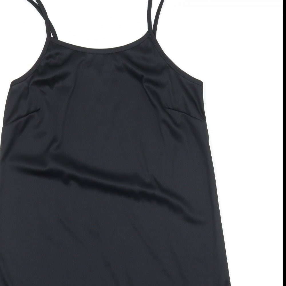 Primark Womens Black  Jersey Slip Dress  Size 10