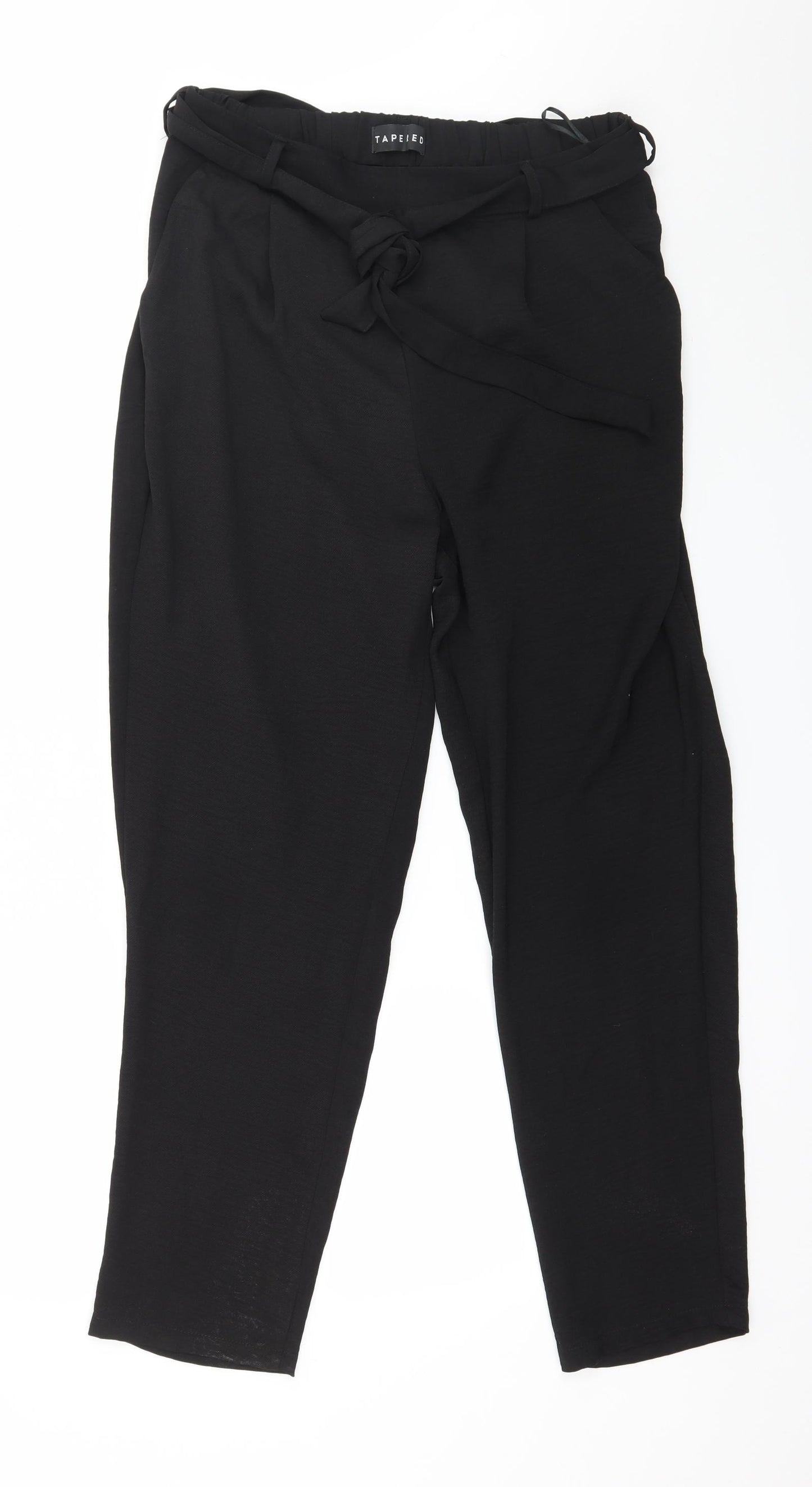 Peacocks Womens Black   Trousers  Size 14 L29 in