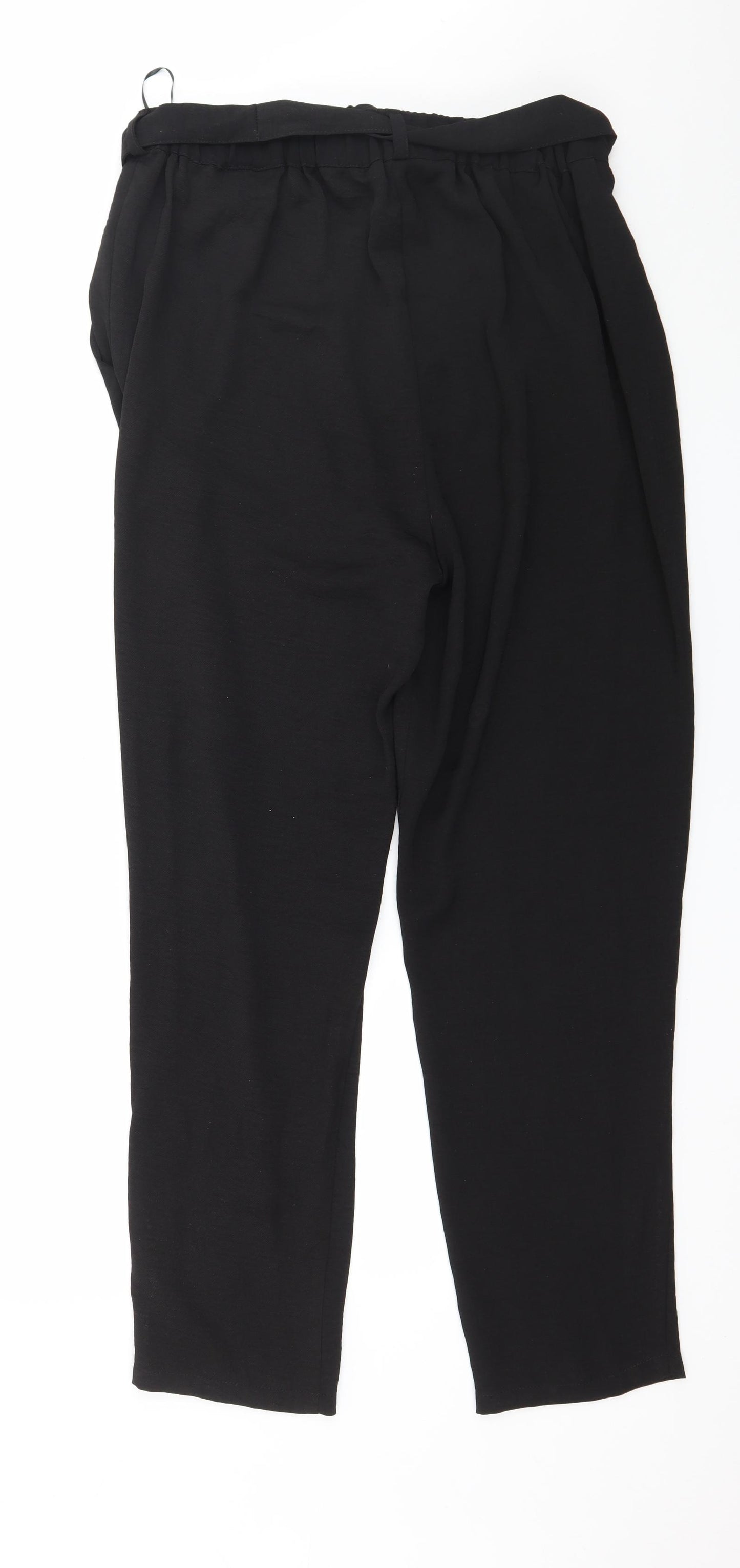 Peacocks Womens Black   Trousers  Size 14 L29 in