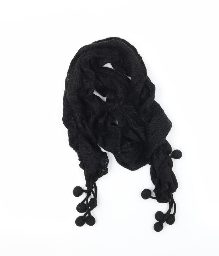 Preworn Womens Black  Knit  Scarf