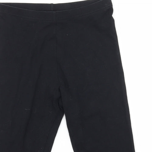 New Look Womens Black  Jersey Cropped Leggings Size 10