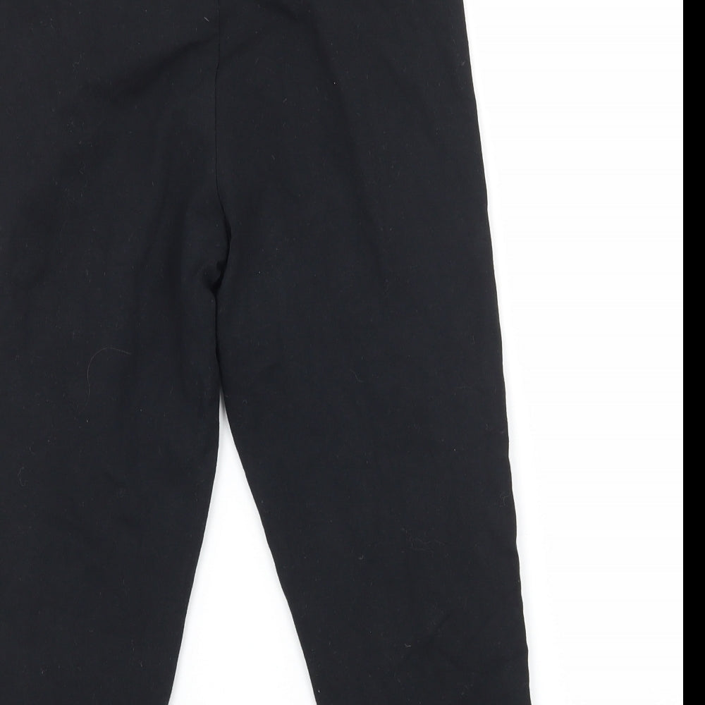 New Look Womens Black  Jersey Cropped Leggings Size 10