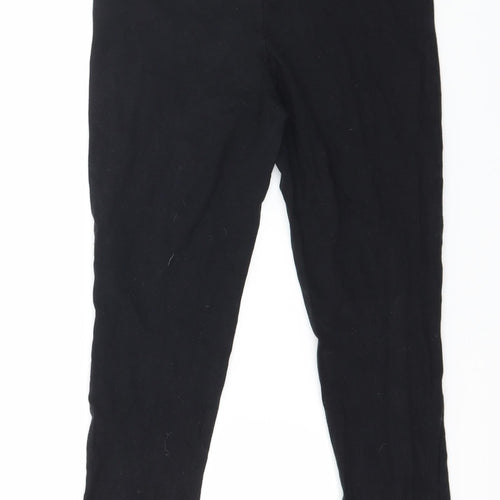 Miss Selfridge Womens Black  Jersey Capri Leggings Size 10 L20 in