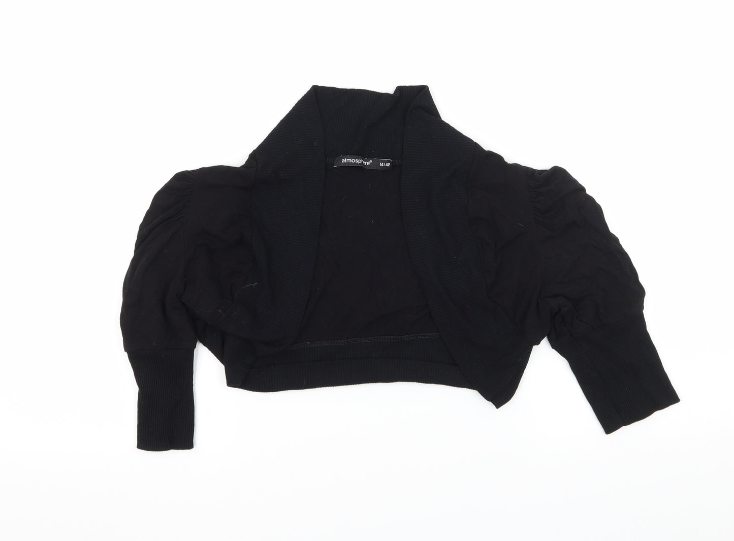 Atmosphere Womens Black  Jersey Shrug Jumper Size 14