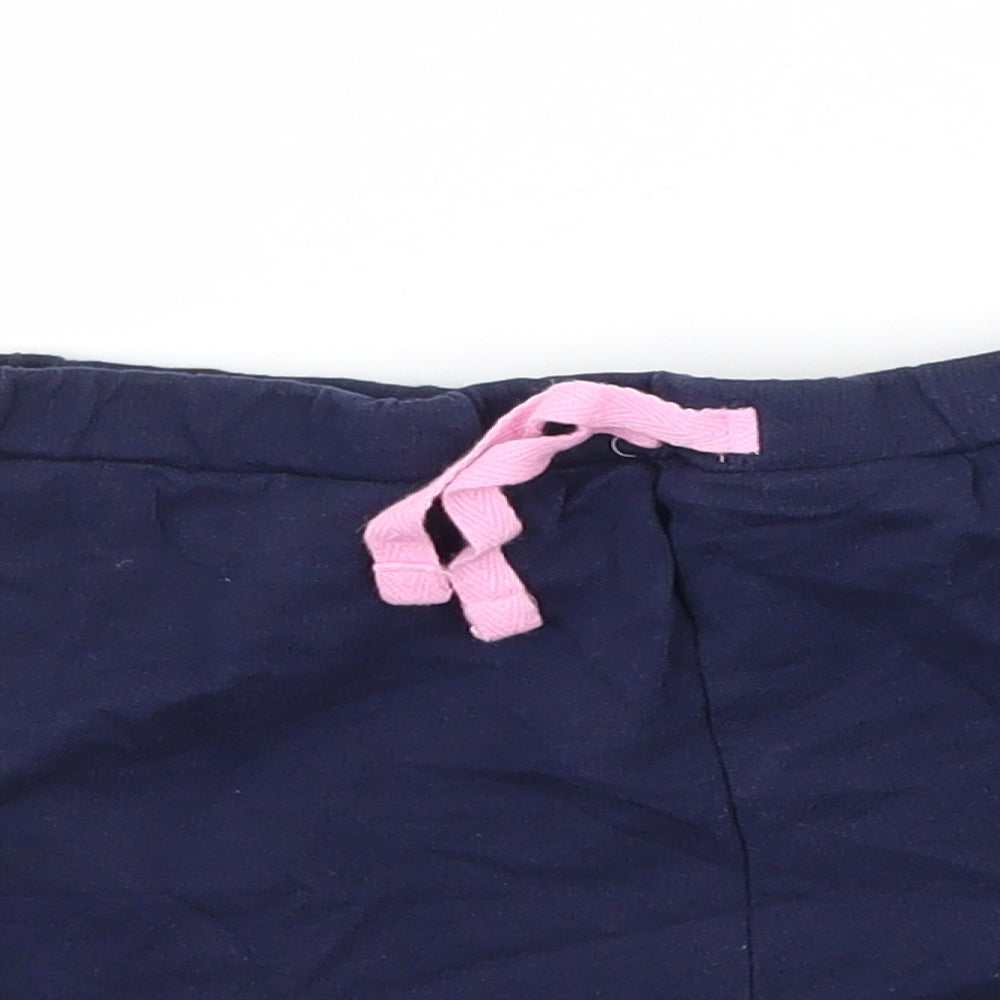 George Girls Blue Solid Jersey Cami Pyjama Pants Size 6-7 Years