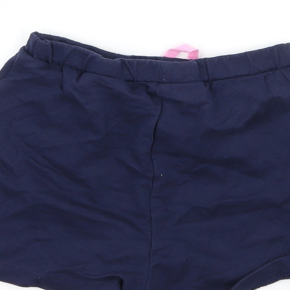 George Girls Blue Solid Jersey Cami Pyjama Pants Size 6-7 Years