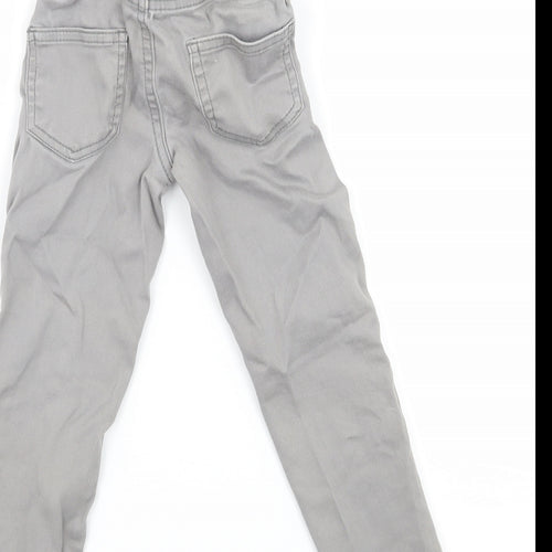 Denim & Co. Boys Grey  Denim Skinny Jeans Size 3-4 Years - Distressed