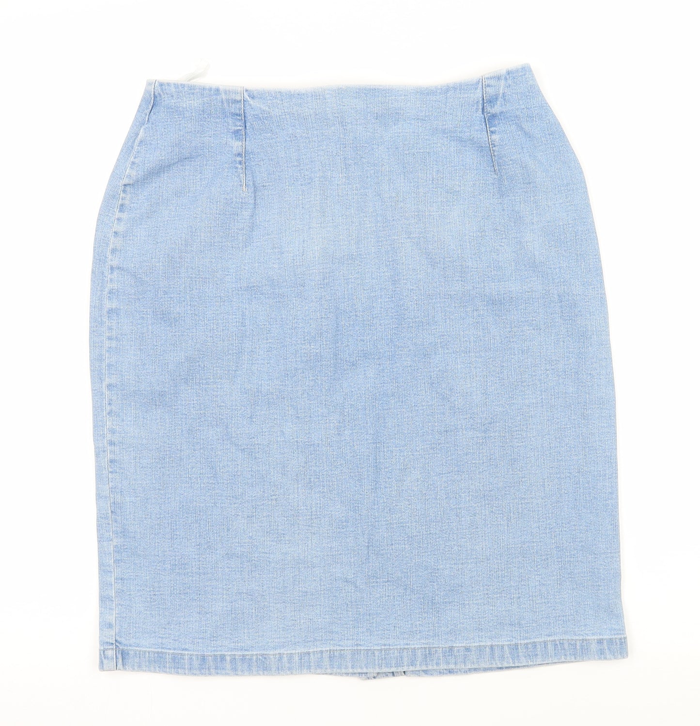 Marks and Spencer Womens Blue  Denim A-Line Skirt Size 12
