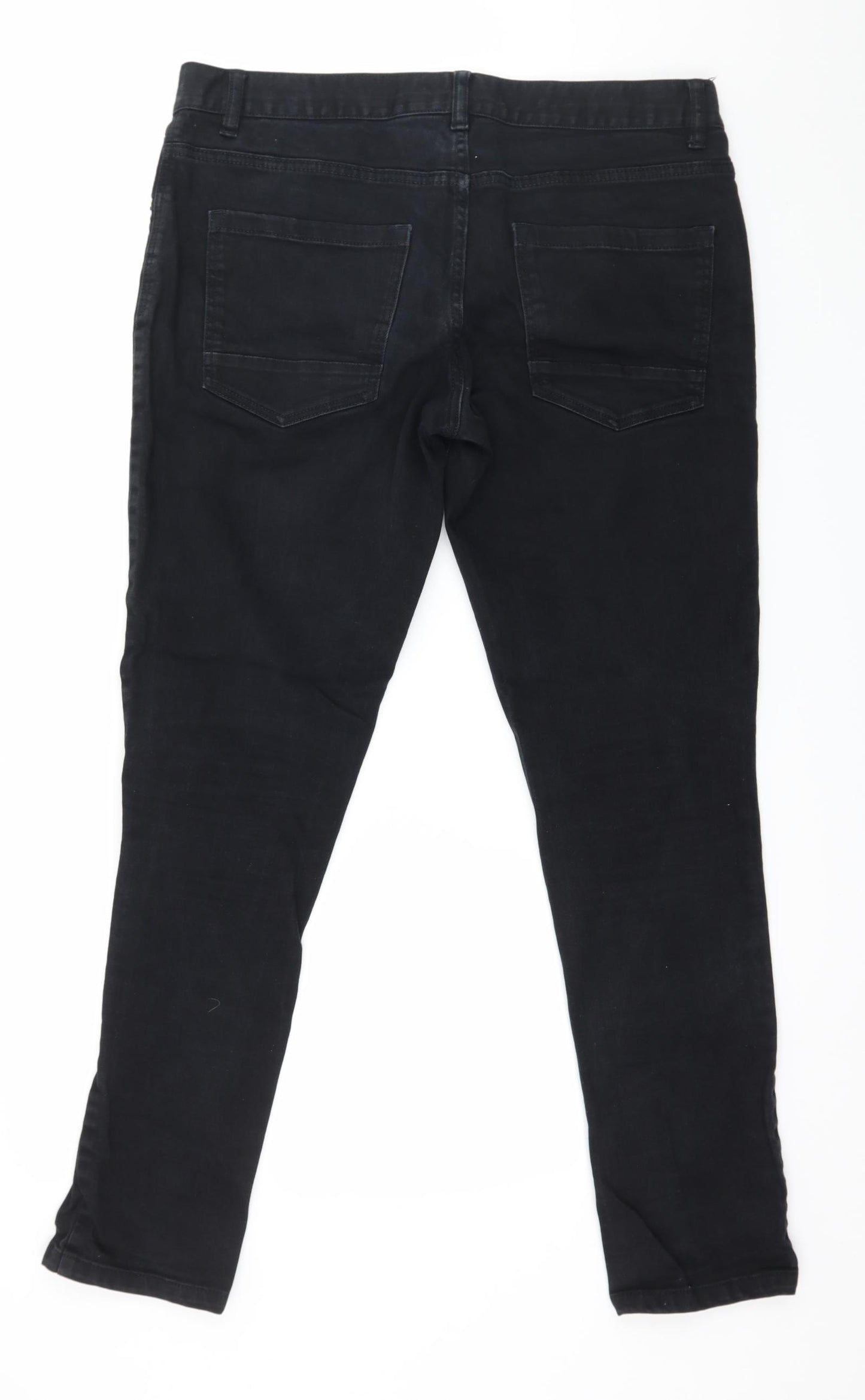 NEXT Mens Black  Denim Skinny Jeans Size 34 in L30 in