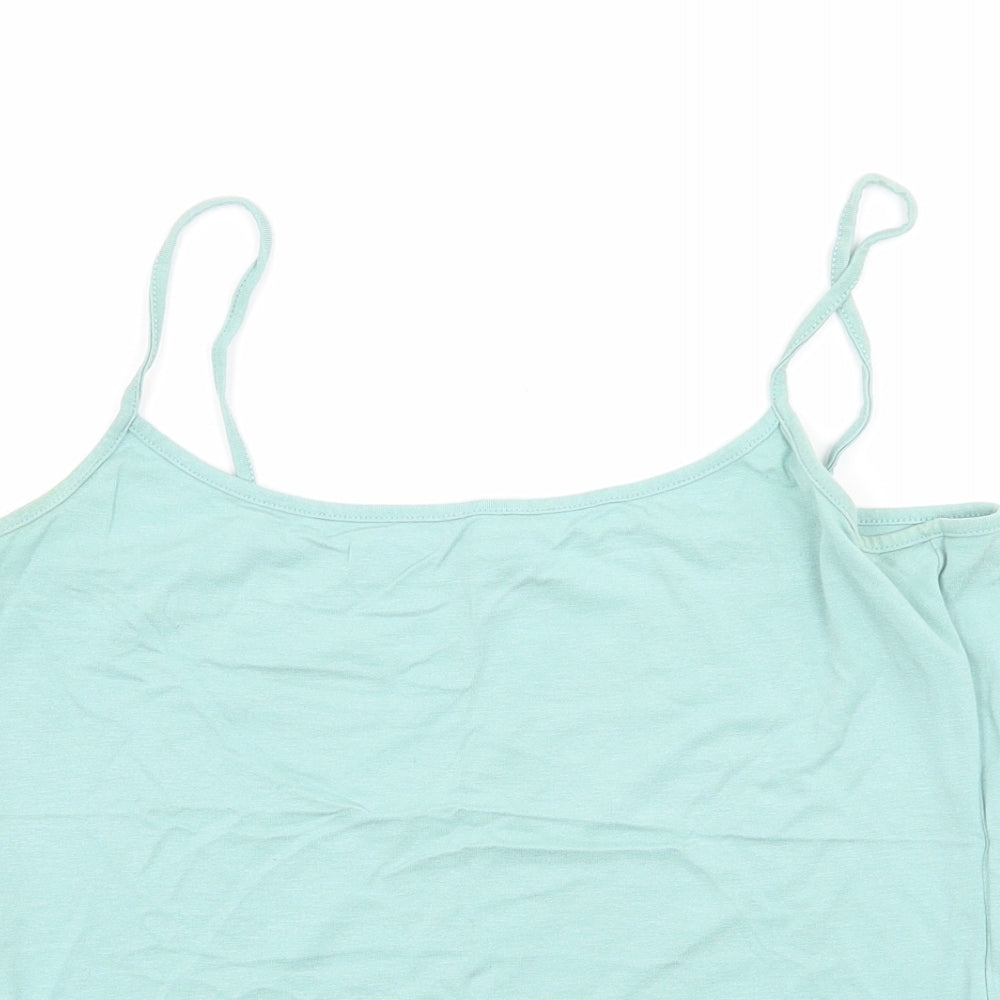 Marks and Spencer Womens Blue  Jersey Camisole Tank Size 12