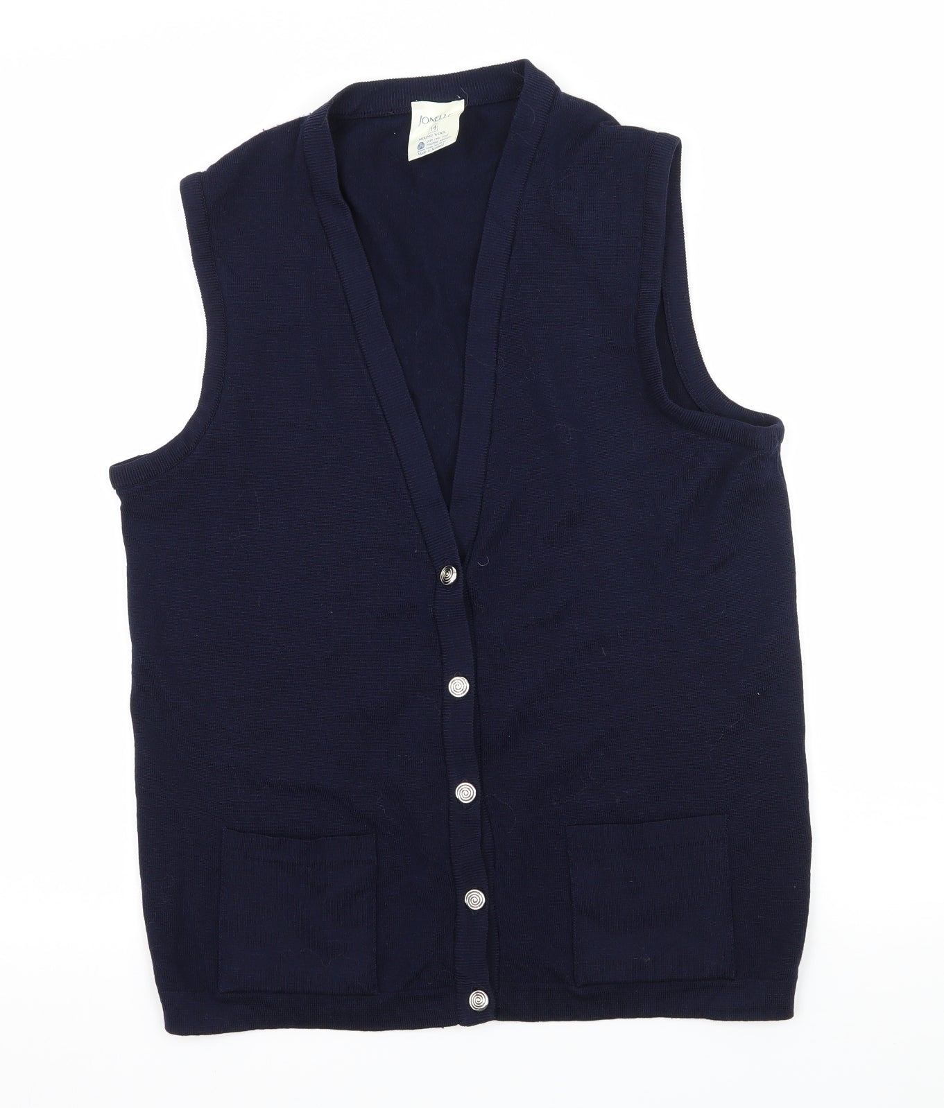 Jonelle Womens Blue  Knit Cardigan Jumper Size 14