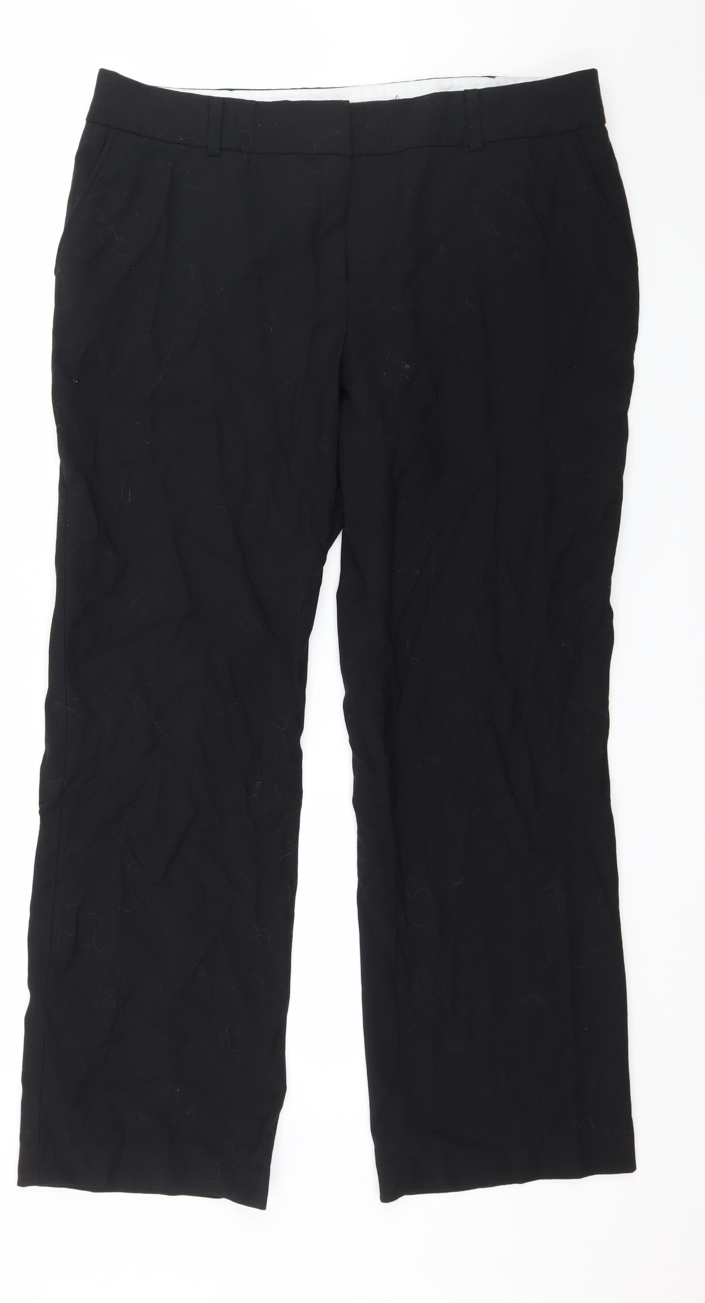 Autograph Womens Black   Trousers  Size 16 L29 in