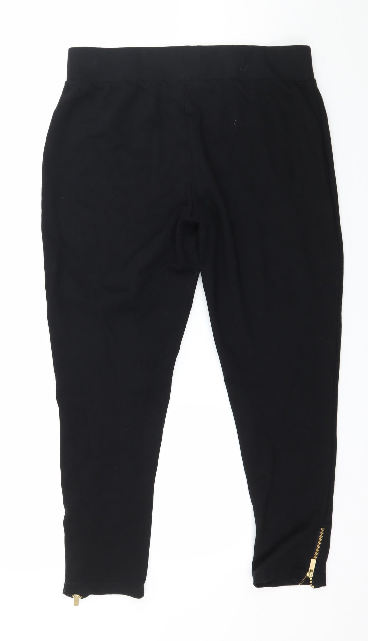 Studio Womens Black  Jersey Capri Leggings Size 16 L25 in