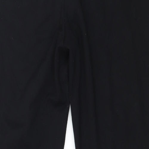 Studio Womens Black  Jersey Capri Leggings Size 16 L25 in
