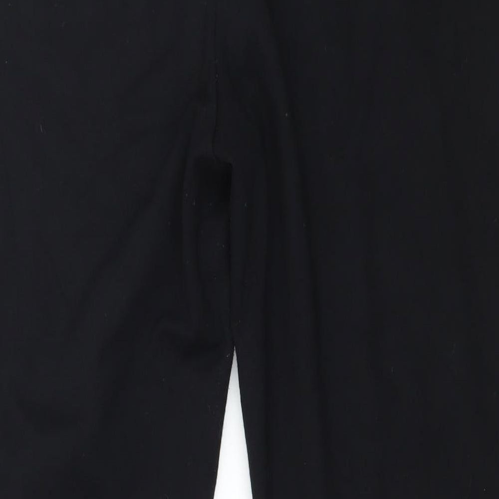 Studio Womens Black  Jersey Capri Leggings Size 16 L25 in