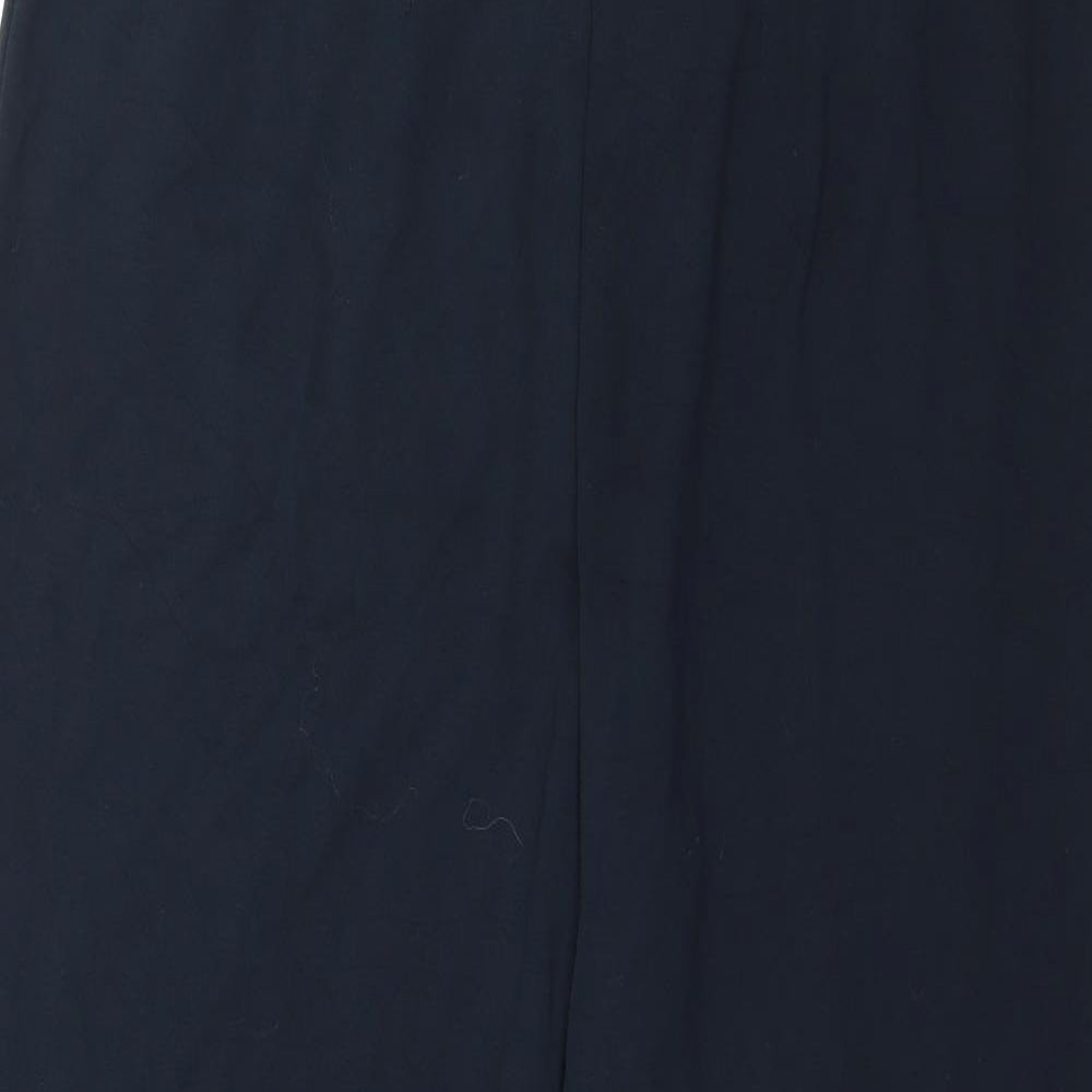 Marks and Spencer Womens Blue  Jersey Jogger Trousers Size 16 L29 in