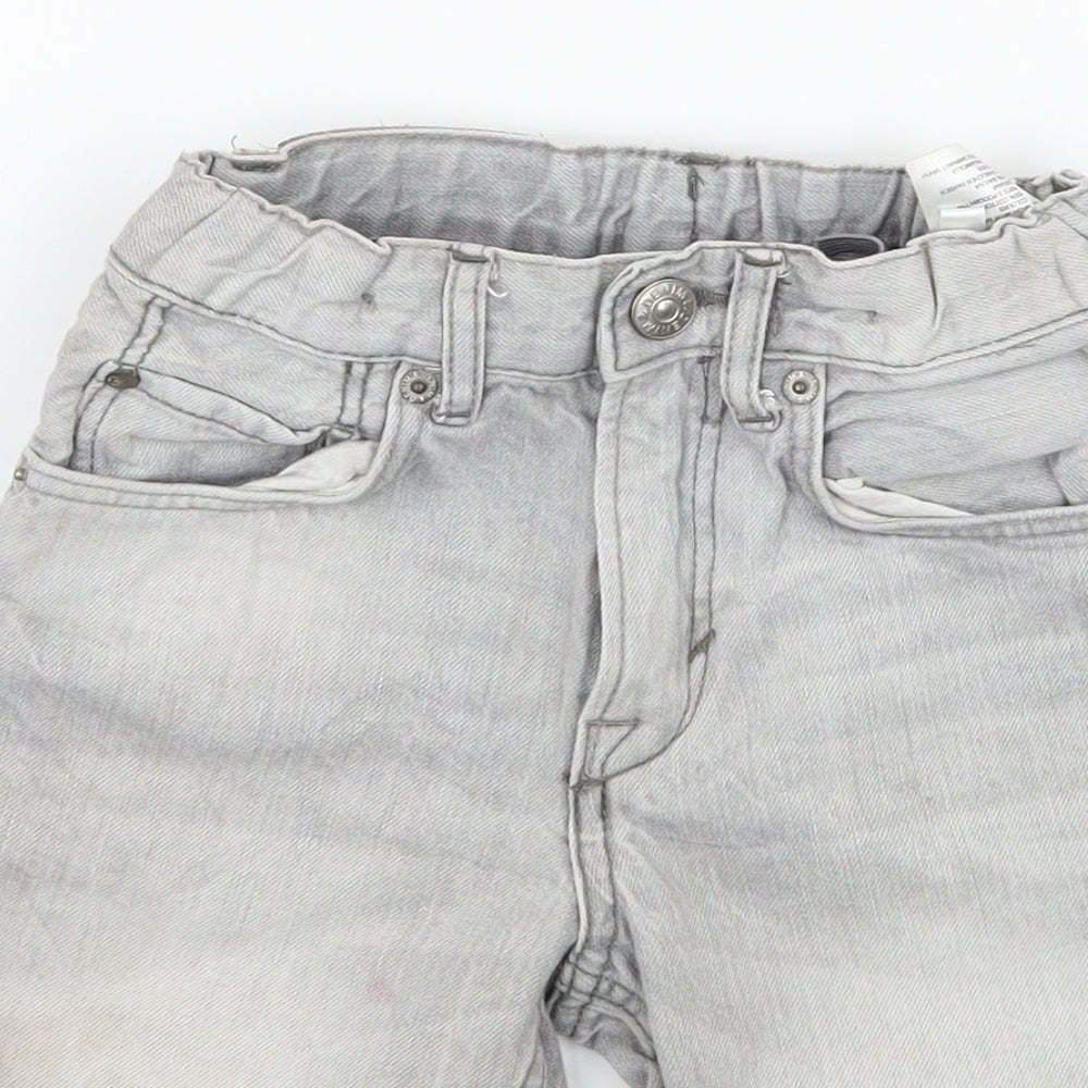 H&M Boys Grey  Denim Bermuda Shorts Size 6 Years