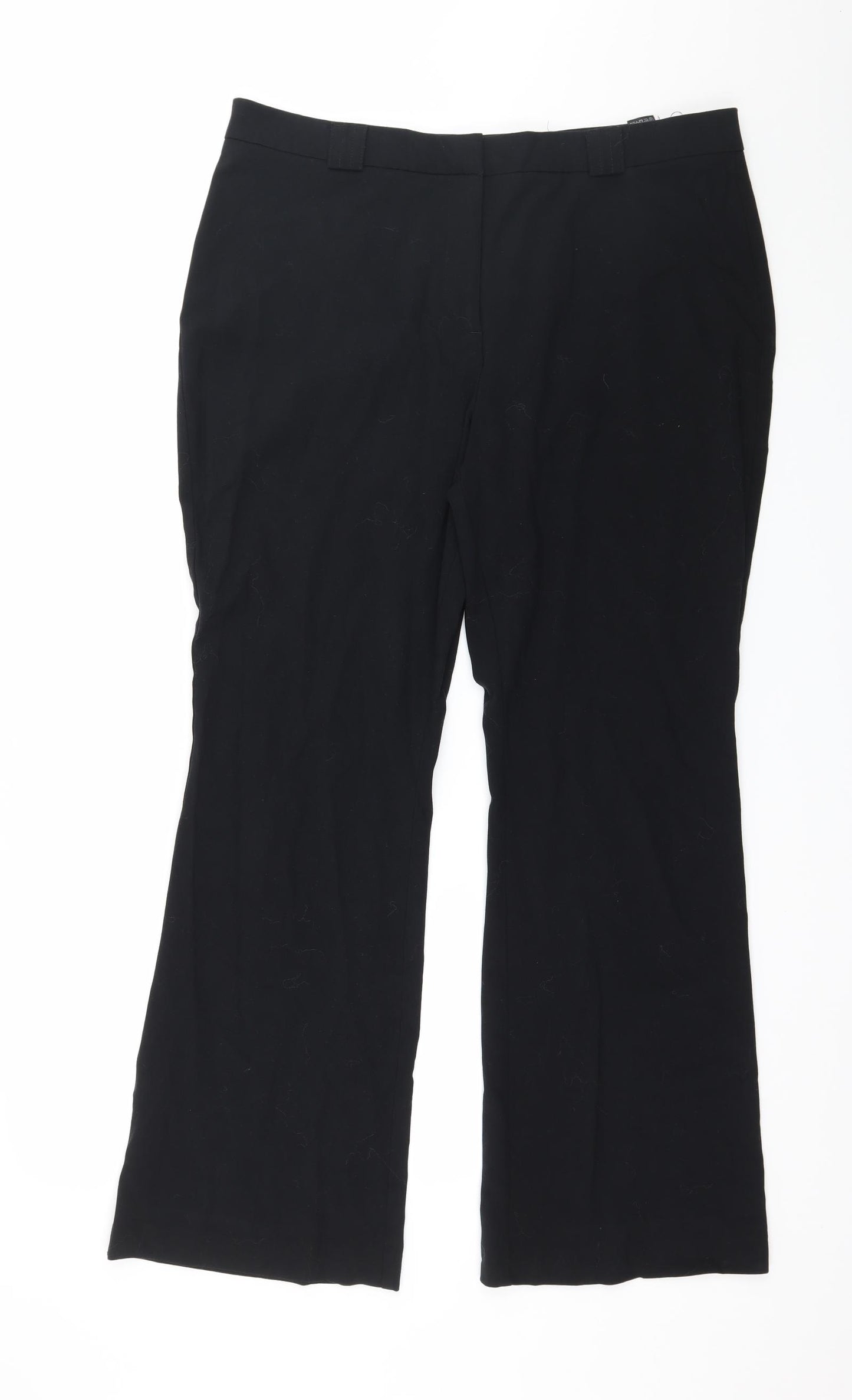 Marks and Spencer Womens Black   Trousers  Size 16 L30 in
