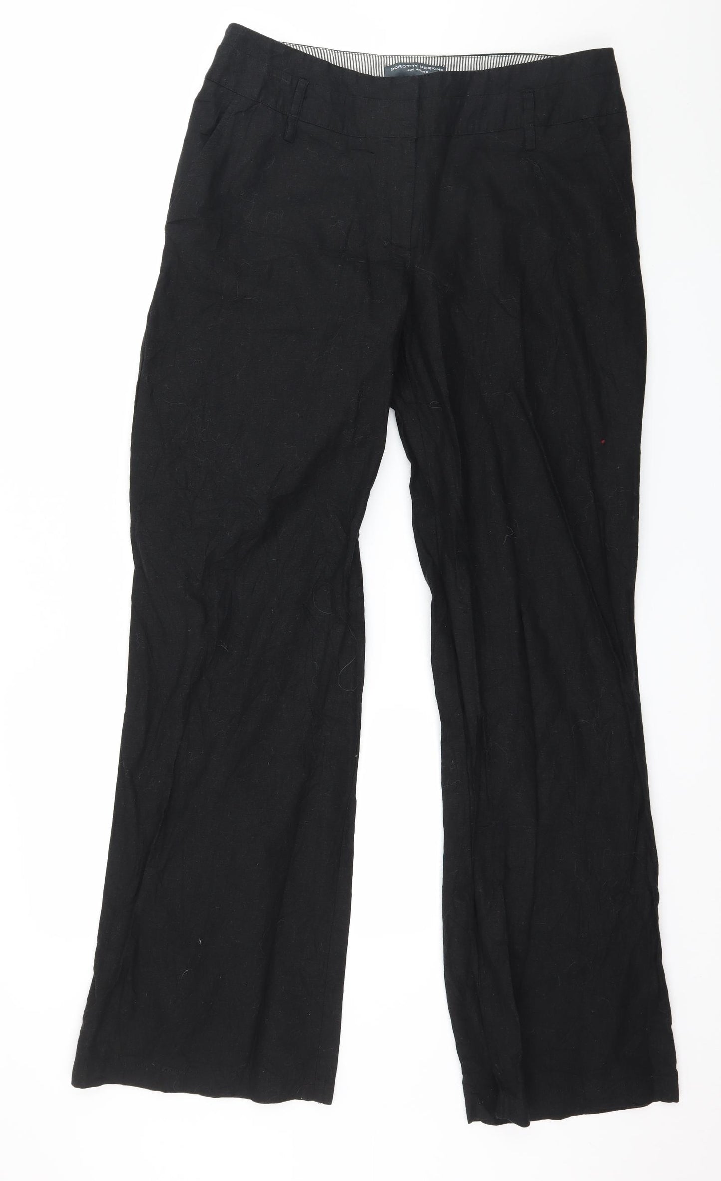 Dorothy Perkins Womens Black   Trousers  Size 14 L33 in