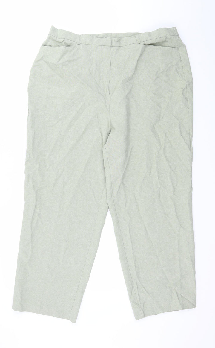 J.Frazer Womens Green Trousers Size 18 L26 in