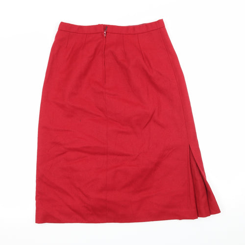 Preworn Womens Red   A-Line Skirt Size 28 in