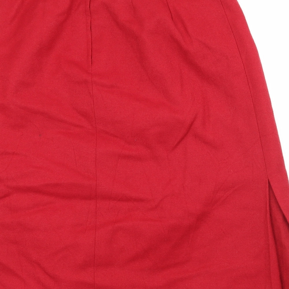 Preworn Womens Red   A-Line Skirt Size 28 in