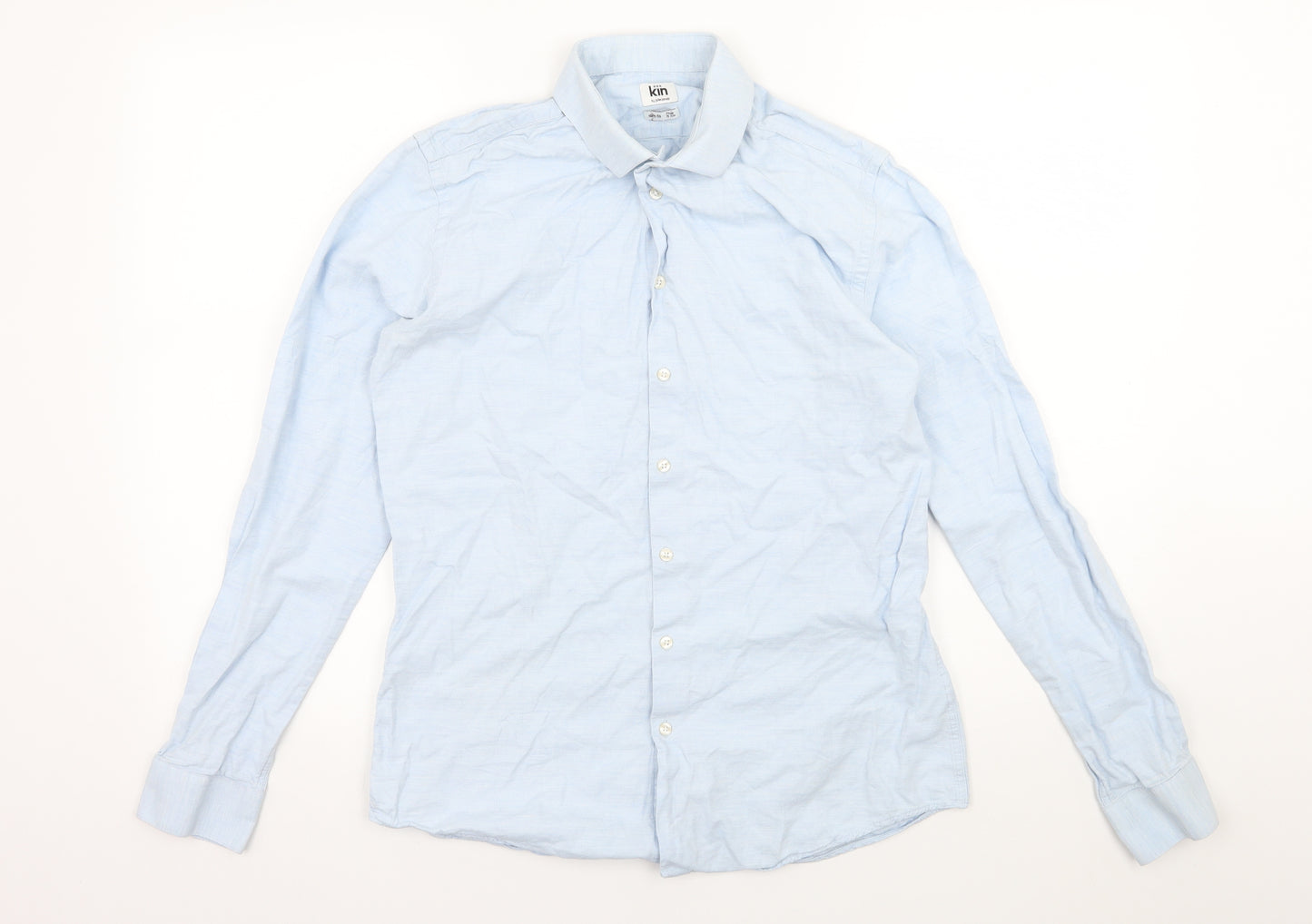 John Lewsi Mens Blue    Dress Shirt Size 15.5