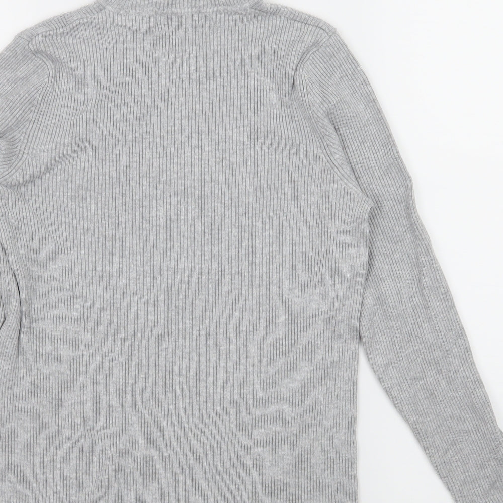 Marks and Spencer Womens Grey  Knit Pullover Jumper Size 14