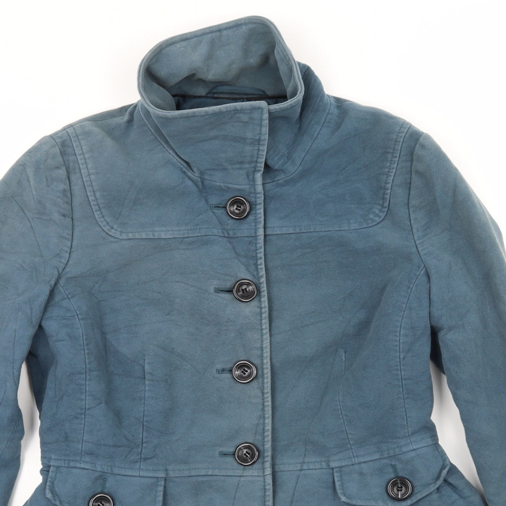NEXT Womens Blue   Pea Coat Coat Size 10