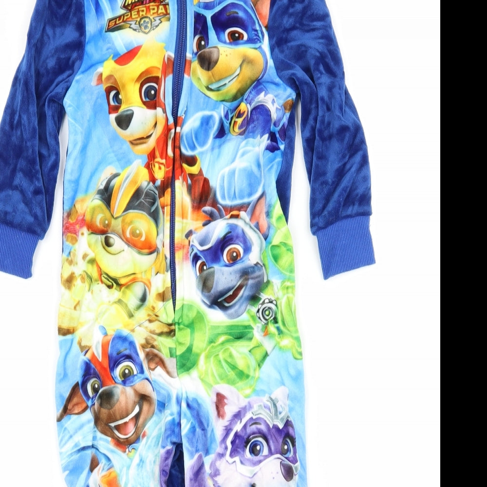 Nickelodeon Boys Multicoloured Geometric Velour  One Piece Size 3-4 Years  - Paw Patrol