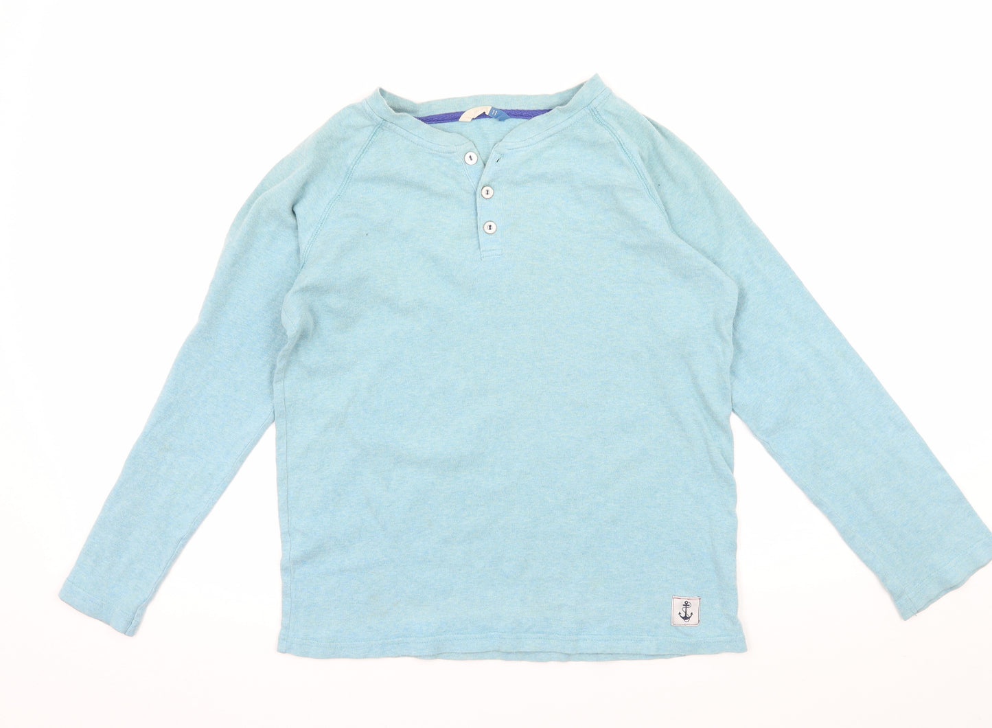 John Lewis Boys Blue  Jersey Basic T-Shirt Size 11 Years