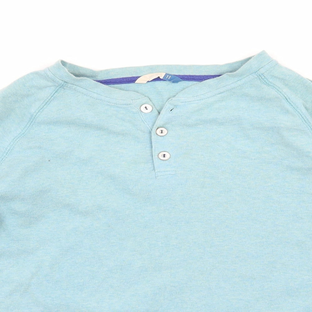 John Lewis Boys Blue  Jersey Basic T-Shirt Size 11 Years