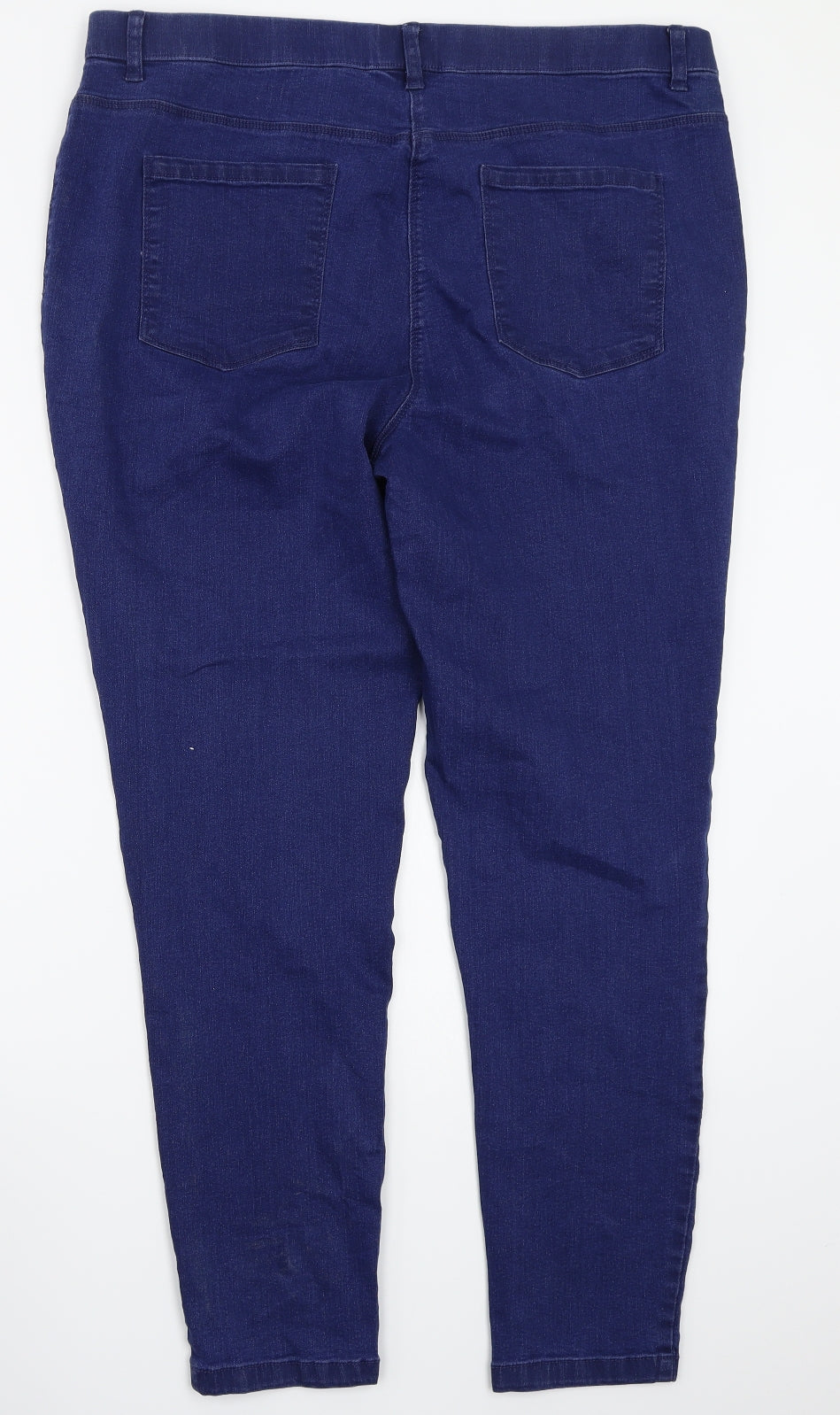 M&Co Womens Blue   Straight Jeans Size 18 L27 in