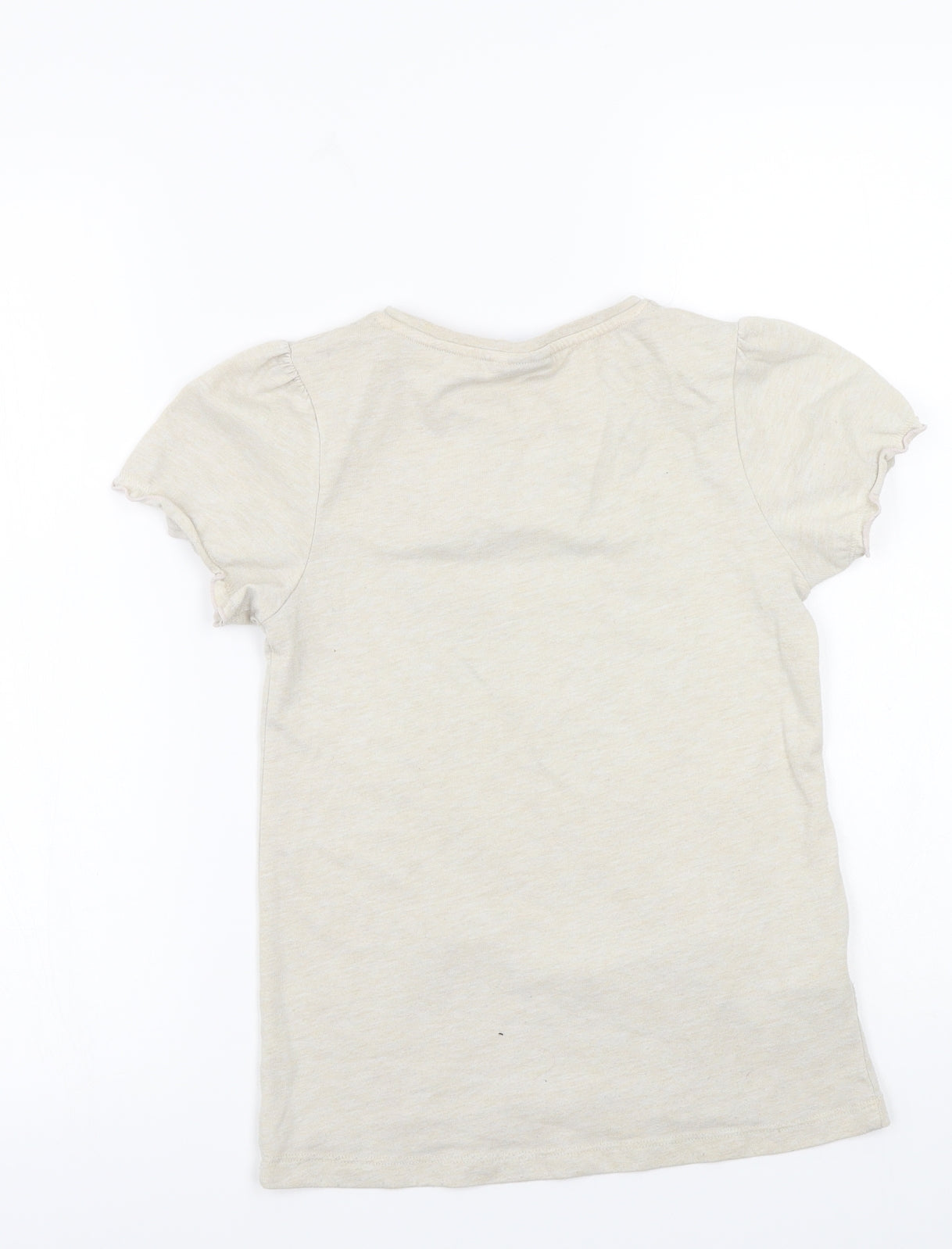 Disney Girls Beige   Basic T-Shirt Size 9-10 Years