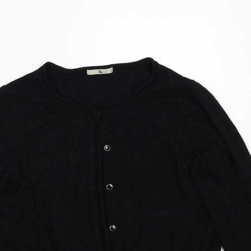 TU Womens Black   Cardigan Jumper Size 14
