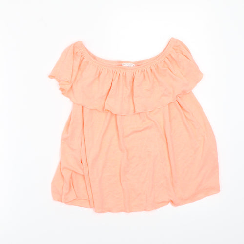 Candy Couture Womens Pink   Basic Blouse Size 12