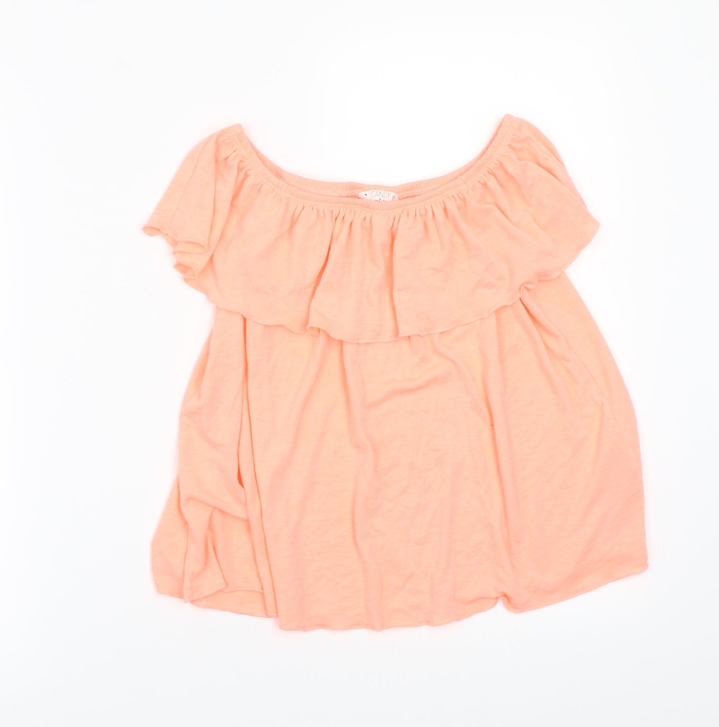 Candy Couture Womens Pink   Basic Blouse Size 12
