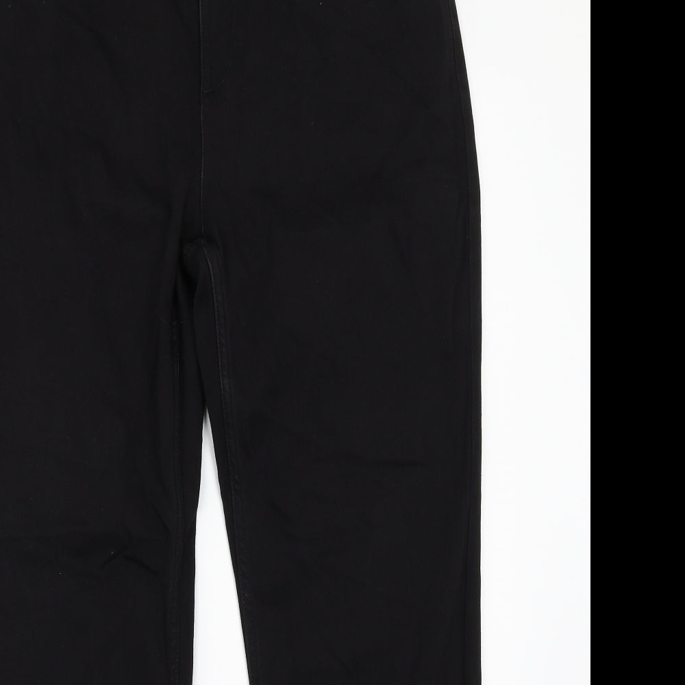 Marks and Spencer Womens Black   Straight Jeans Size 18 L29 in