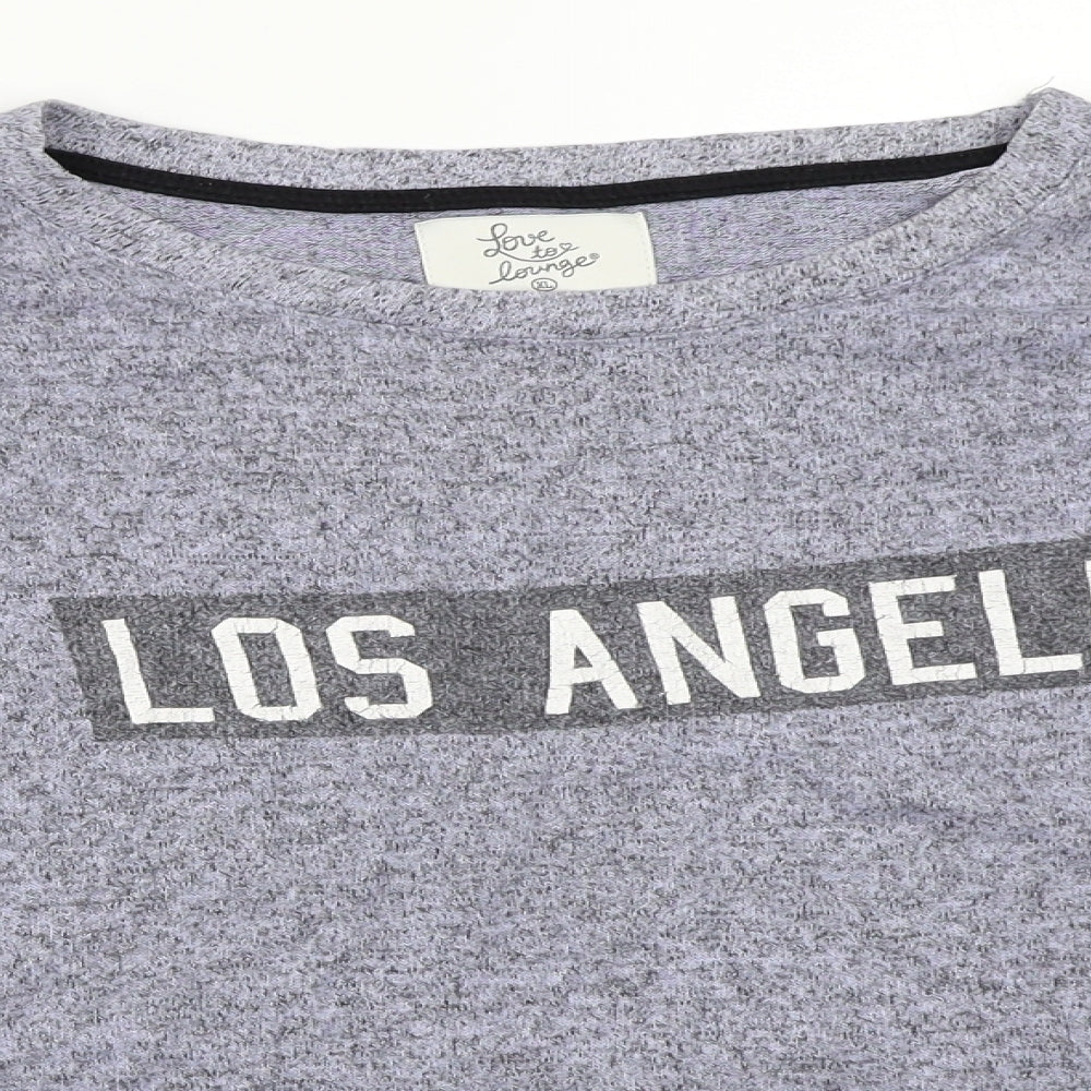 Love to lounge Womens Blue   Basic T-Shirt Size XL