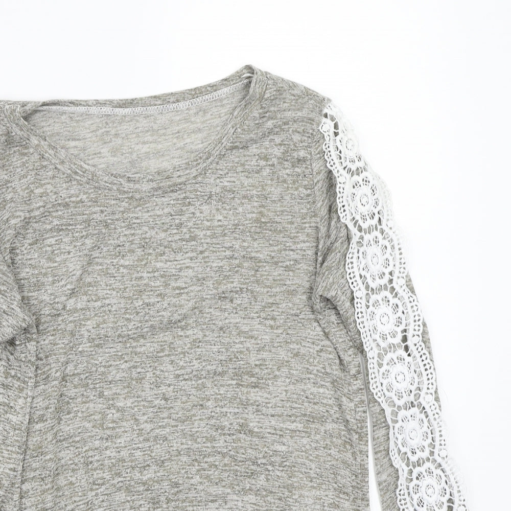 Preworn Womens Grey   Basic T-Shirt Size M