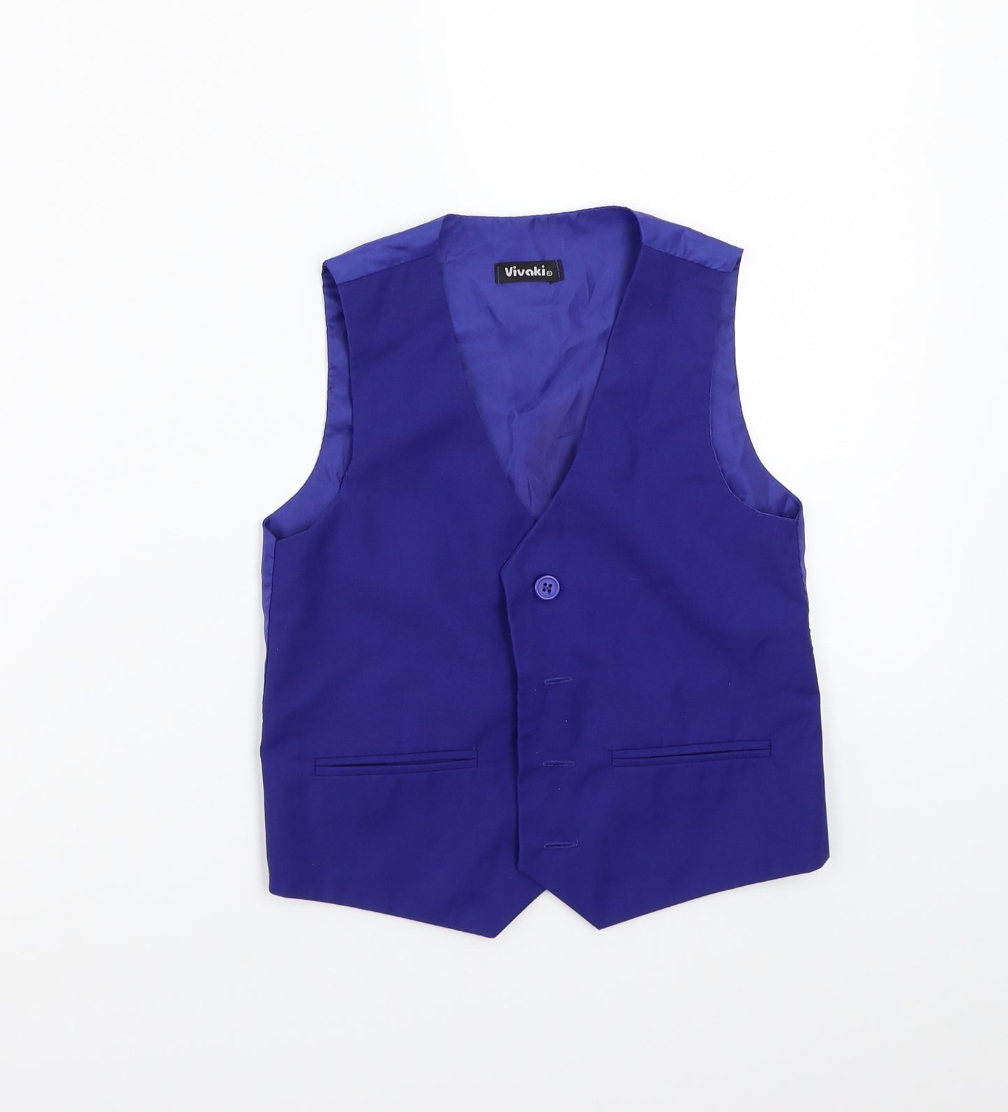 VivaKi Boys Blue   Jacket Waistcoat Size 5 Years