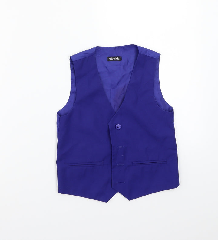 VivaKi Boys Blue Jacket Waistcoat Size 5 Years