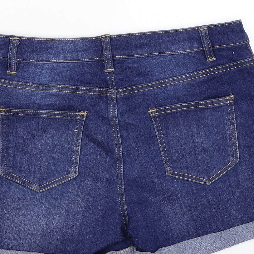 Denim & Co. Womens Blue   Bermuda Shorts Size 10