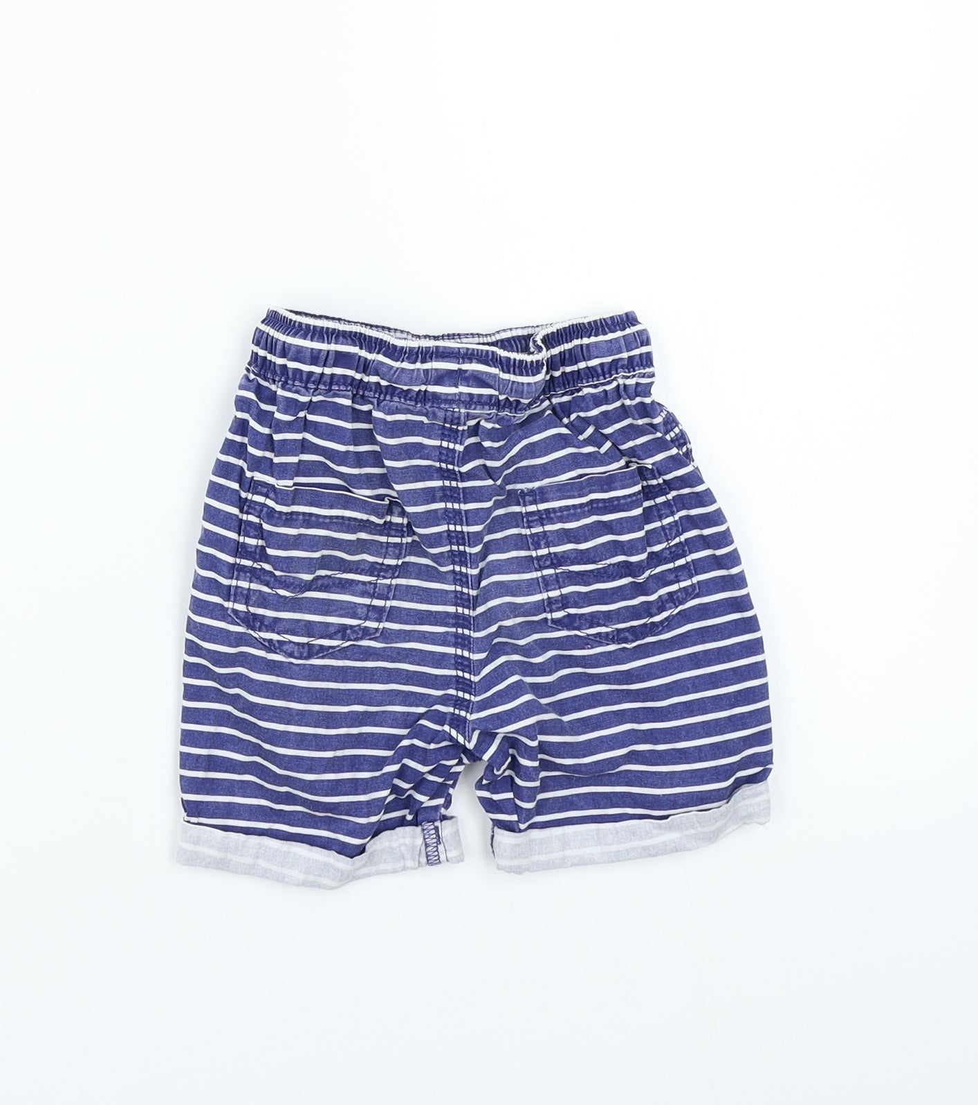 George Boys Blue Striped  Capri Trousers Size 24 Months