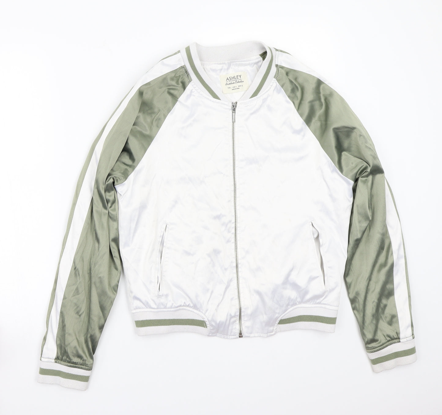 Ashley Womens White   Jacket Coat Size L