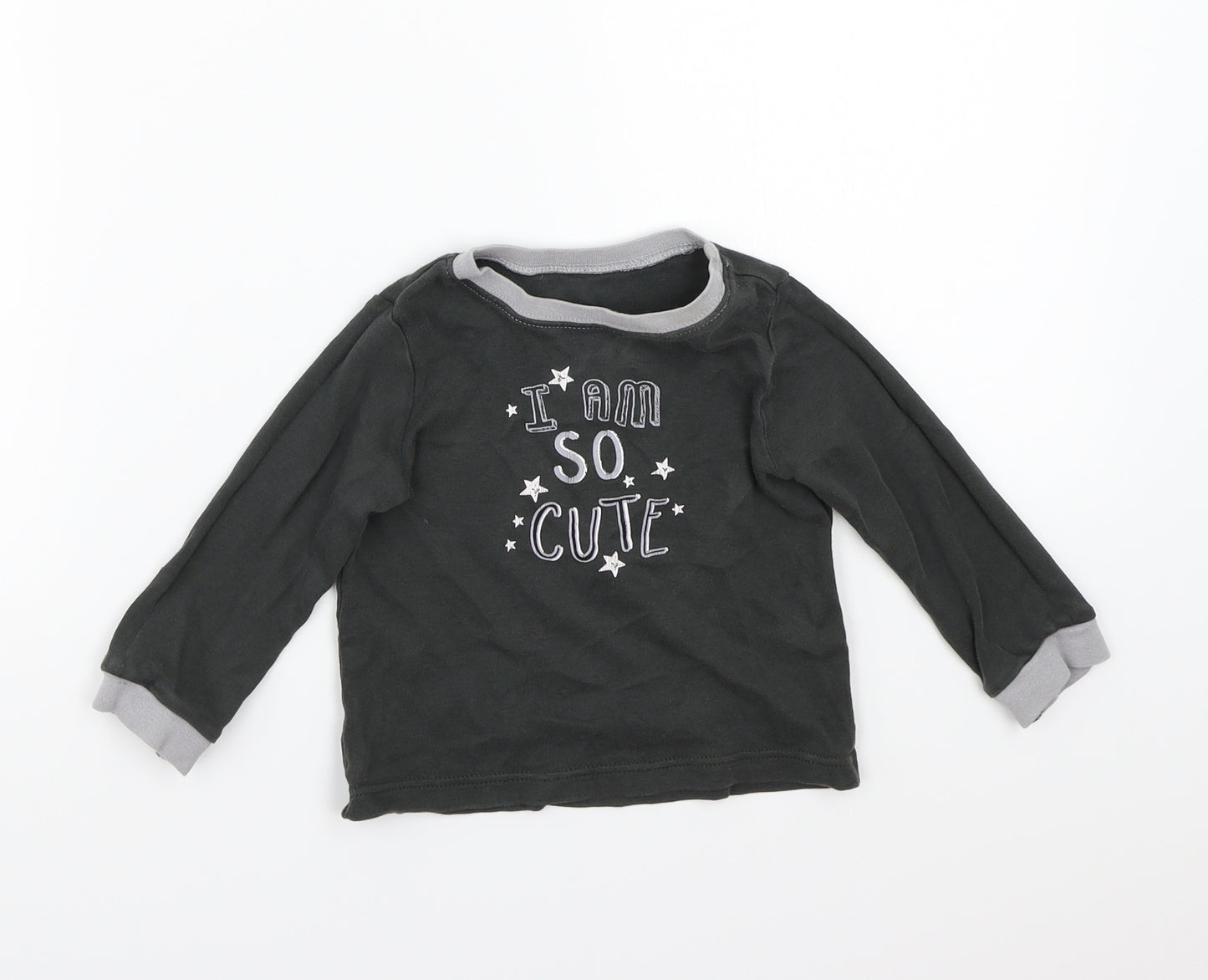 George Boys Grey   Basic T-Shirt Size 2 Years