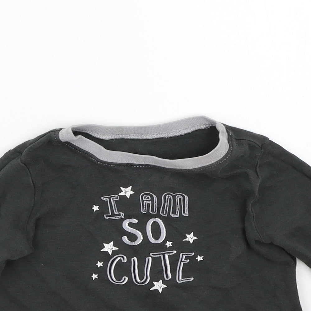 George Boys Grey   Basic T-Shirt Size 2 Years