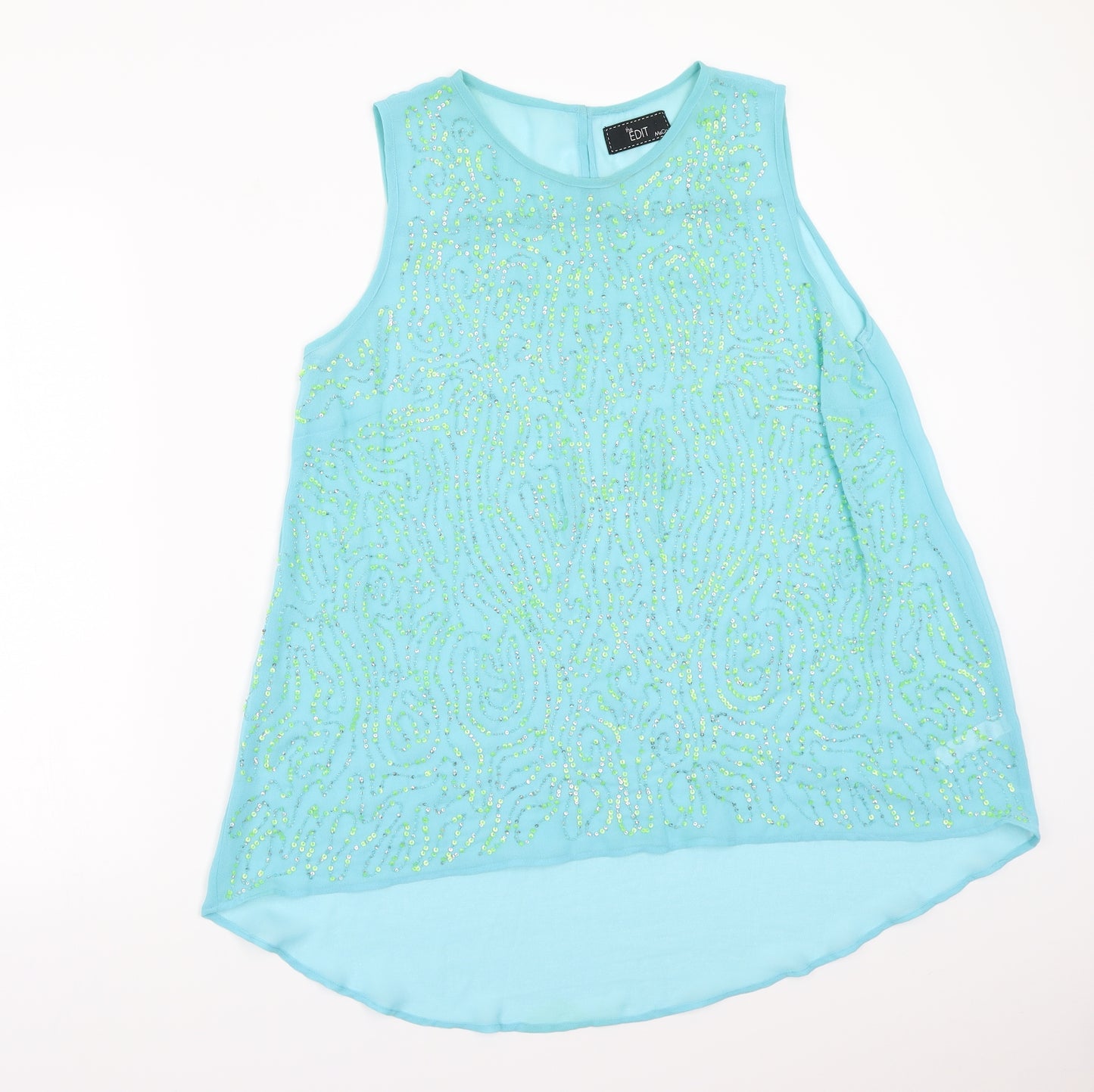 M&Co Womens Blue   Basic Blouse Size 16