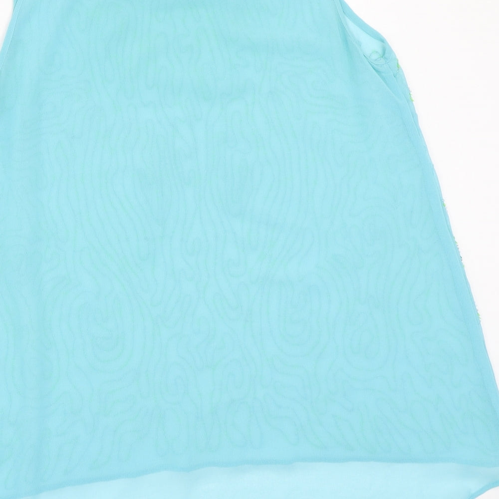 M&Co Womens Blue   Basic Blouse Size 16